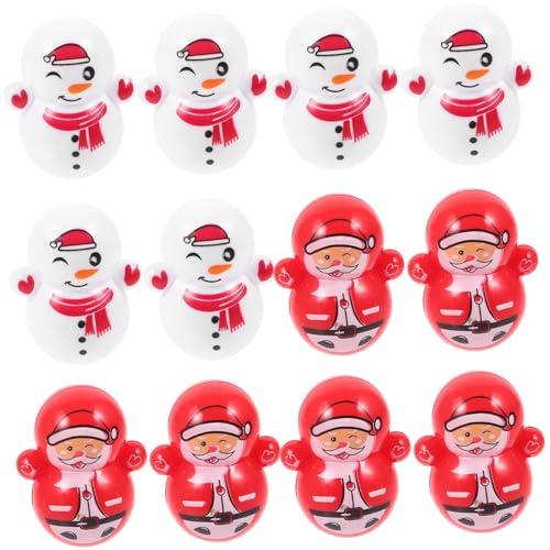 Mipcase 30 Stück Teiliges Mini Weihnachts Tumbler aus Langlebigem Kunststoff mit Niedlichen Schneemann und Santa Figuren als Partydeko Geschenkfüllung und Stressabbau für Erwachsene Mipcase 30 Stück Teiliges Mini Weihnachts Tumbler aus Langlebigem Kunststoff mit Niedlichen Schneemann und Santa Figuren als Partydeko Geschenkfüllung und Stressabbau für Erwachsene von Mipcase