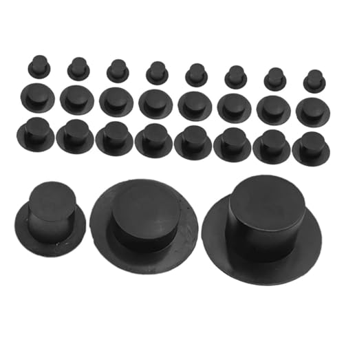 Mipcase 36 Stück Teiliges Mini Zylinderhut aus Kunststoff Klassische Schwarze Mini Hüte für DIY Bastelprojekte Puppen Schneemänner Weihnachtsdeko und Partyaccessoires Mipcase 36 Stück Teiliges Mini Zylinderhut aus Kunststoff Klassische Schwarze Mini Hüte für DIY Bastelprojekte Puppen Schneemänner Weihnachtsdeko und Partyaccessoires von Mipcase