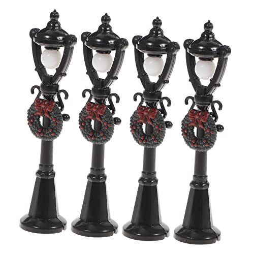 Mipcase 4 Stück Miniatur Straßenlaterne mit LED Beleuchtung Detailgetreues Mini Puppenhaus Schwarze Mikrolaternen für DIY Haus und Gartenszenerien Beleuchtbare Miniatur Straßenlampen Mipcase 4 Stück Miniatur Straßenlaterne mit LED Beleuchtung Detailgetreues Mini Puppenhaus Schwarze Mikrolaternen für DIY Haus und Gartenszenerien Beleuchtbare Miniatur Straßenlampen von Mipcase
