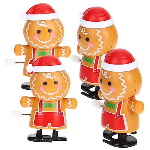 Mipcase 4 Stück Teiliges Weihnachts Aufziehspielzeug Wind Up Lebkuchenmann Figuren Cartoon Design Fördert Hand Auge Koordination und Krabbelspaß für Jungen und Mädchen Mipcase 4 Stück Teiliges Weihnachts Aufziehspielzeug Wind Up Lebkuchenmann Figuren Cartoon Design Fördert Hand Auge Koordination und Krabbelspaß für Jungen und Mädchen von Mipcase