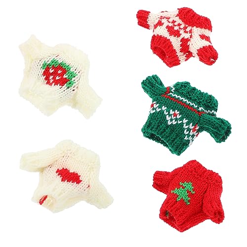 Mipcase 5 Stck Teiliges Puppen Winteroutfit aus Baumwolle Niedliche Pullover mit Musterdesign Komfortabel Leicht Tragbar für Puppen Kleidungswechsel und für Mädchen Mipcase 5 Stck Teiliges Puppen Winteroutfit aus Baumwolle Niedliche Pullover mit Musterdesign Komfortabel Leicht Tragbar für Puppen Kleidungswechsel und für Mädchen von Mipcase
