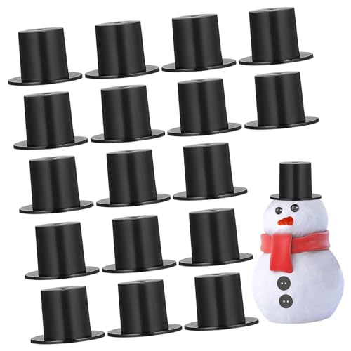 Mipcase 50 Stück Teiliges Mini Top Hüte aus Hochwertigem Kunststoff Schwarze Mini Hüte für DIY Weihnachtsdekoration Schneemann Accessoires Partydeko und Puppenzubehör Mipcase 50 Stück Teiliges Mini Top Hüte aus Hochwertigem Kunststoff Schwarze Mini Hüte für DIY Weihnachtsdekoration Schneemann Accessoires Partydeko und Puppenzubehör von Mipcase