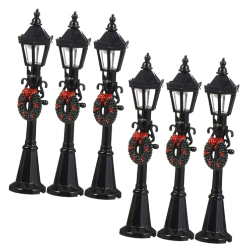 Mipcase 6 Stück Maßstab Schwarze Abs Mini Straßenlampen Deko für Puppenhaus Garten Innen und Außenbereich Detailreiche Mini Haus Außenbeleuchtung Mipcase 6 Stück Maßstab Schwarze Abs Mini Straßenlampen Deko für Puppenhaus Garten Innen und Außenbereich Detailreiche Mini Haus Außenbeleuchtung von Mipcase