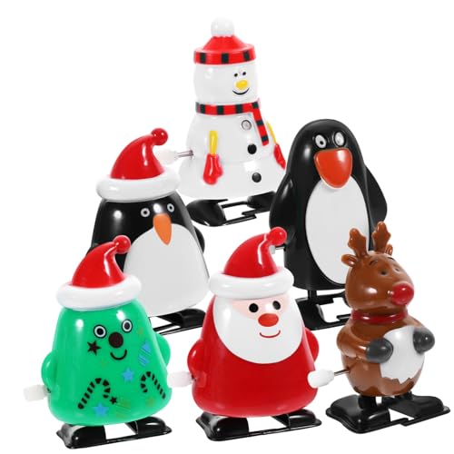 Mipcase 6 Stück Teiliges Weihnachts Aufziehspielzeug mit Niedlichen Figuren Sichere und Kreative Deko für Erwachsene für Festliche Sammlungen und Weihnachtsfeiern Mipcase 6 Stück Teiliges Weihnachts Aufziehspielzeug mit Niedlichen Figuren Sichere und Kreative Deko für Erwachsene für Festliche Sammlungen und Weihnachtsfeiern von Mipcase