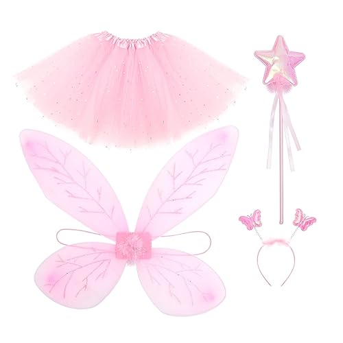 Mipcase Feen Kostüm für Mädchen Teilig Prinzessin Kleid mit Flügeln Haarband Zauberstab Hautfreundlich Komfortabel für Geburtstag Party Bühne Fotoshooting Mipcase Feen Kostüm für Mädchen Teilig Prinzessin Kleid mit Flügeln Haarband Zauberstab Hautfreundlich Komfortabel für Geburtstag Party Bühne Fotoshooting von Mipcase