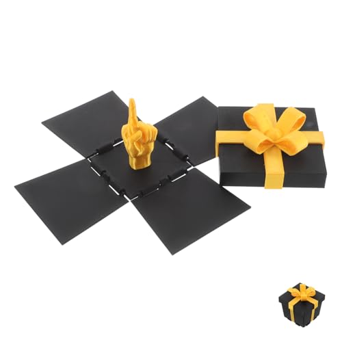 Mipcase Lustige Geschenkbox mit Finger Design Schwarzer Karton Kreatives Schreibtischspielzeug für Erwachsene Witzige Weihnachts und Originelle Bürodekoration Vielseitige Mipcase Lustige Geschenkbox mit Finger Design Schwarzer Karton Kreatives Schreibtischspielzeug für Erwachsene Witzige Weihnachts und Originelle Bürodekoration Vielseitige von Mipcase