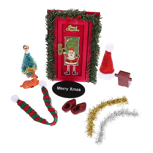 Mipcase Miniatur Puppenhaus Tür Weihnachten Mini DIY Szene Zubehör Kreativ Einfach zu Montieren Weihnachtliche Atmosphäre für Puppenhäuser Mipcase Miniatur Puppenhaus Tür Weihnachten Mini DIY Szene Zubehör Kreativ Einfach zu Montieren Weihnachtliche Atmosphäre für Puppenhäuser von Mipcase