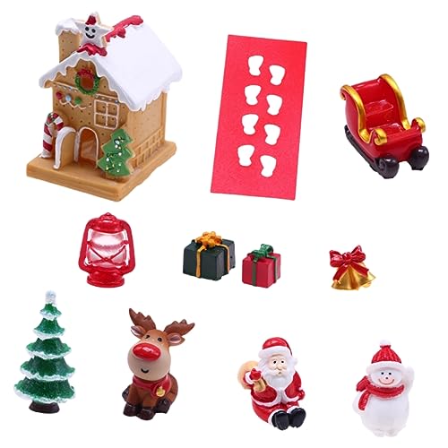 Mipcase Miniatur Weihnachtsdeko aus Resin Detailreiche Xmas Haus Deko mit Schnee Vielseitige Mikro Landschaftsaccessoires für DIY und Festliche Raumgestaltung Mipcase Miniatur Weihnachtsdeko aus Resin Detailreiche Xmas Haus Deko mit Schnee Vielseitige Mikro Landschaftsaccessoires für DIY und Festliche Raumgestaltung von Mipcase