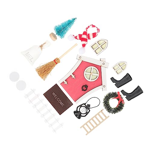 Mipcase Puppenhaus Weihnachtsdeko Miniatur Weihnachts Szene mit Santa Claus Stiefel und Ornamenten Kreative Mini Haus Accessoires für DIY Tischdeko und Mipcase Puppenhaus Weihnachtsdeko Miniatur Weihnachts Szene mit Santa Claus Stiefel und Ornamenten Kreative Mini Haus Accessoires für DIY Tischdeko und von Mipcase