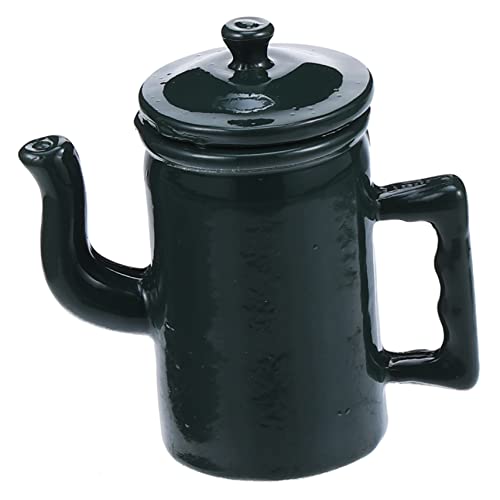 Mipcase Puppenhaus Zubehör Mini Kaffee Kanne mit Deckel und Griff Detailgetreu Gestaltet Dekorativ für Miniatur Küchen und Wohnszenen in Dunkelgrün Mipcase Puppenhaus Zubehör Mini Kaffee Kanne mit Deckel und Griff Detailgetreu Gestaltet Dekorativ für Miniatur Küchen und Wohnszenen in Dunkelgrün von Mipcase