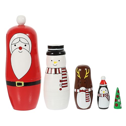Mipcase Schichtige Weihnachtsnesting Puppe aus Handgefertigte Weihnachtsdekoration Langlebiges Desktop Ornament mit Verschleißfestem Farbanstrich und Festliche Deko für Weihnachten Mipcase Schichtige Weihnachtsnesting Puppe aus Handgefertigte Weihnachtsdekoration Langlebiges Desktop Ornament mit Verschleißfestem Farbanstrich und Festliche Deko für Weihnachten von Mipcase
