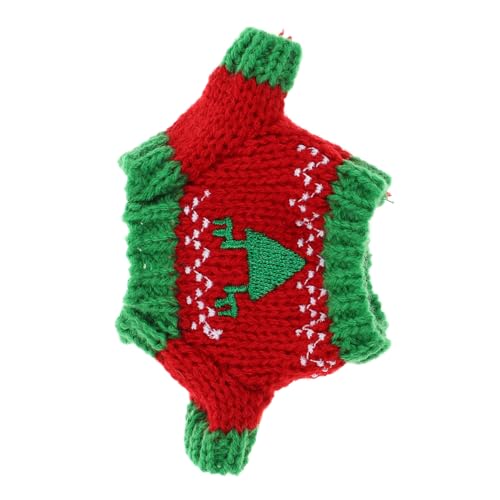 Mipcase Weicher Plüsch Puppenpullover mit Weihnachtsdesign Handgefertigter Mini Pullover als Puppenaccessoire und Requisite für DIY Basteln und Puppenkleidung Rot Grüner Dreiecksmuster Mipcase Weicher Plüsch Puppenpullover mit Weihnachtsdesign Handgefertigter Mini Pullover als Puppenaccessoire und Requisite für DIY Basteln und Puppenkleidung Rot Grüner Dreiecksmuster von Mipcase