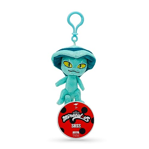 Miraculous Ladybug Kwami 12,7 cm lebensgroßer Rucksack-Schlüsselanhänger – Sass The Snake Clip-On-Spielzeug – tragbares Marienkäfer- und Katzennoir-Zubehör, Schlüsselanhänger aus Plüsch – Geschenk für Miraculous Ladybug Kwami 12,7 cm lebensgroßer Rucksack-Schlüsselanhänger – Sass The Snake Clip-On-Spielzeug – tragbares Marienkäfer- und Katzennoir-Zubehör, Schlüsselanhänger aus Plüsch – Geschenk für von Miraculous