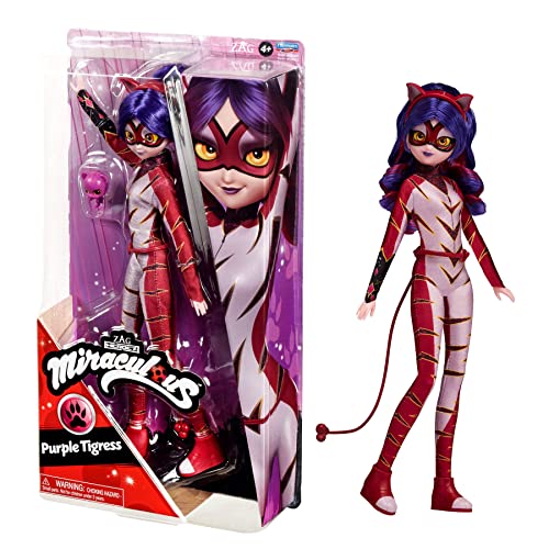 BANDAI Ladybug und Cat Noir Spielzeug - Lila Tigress Fashion Puppe mit Zubehör und Miraculous Kwami BANDAI Ladybug und Cat Noir Spielzeug - Lila Tigress Fashion Puppe mit Zubehör und Miraculous Kwami von Miraculous