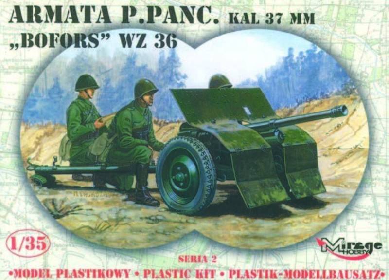 37 mm BOFORS Panzerabwehrkanone von Mirage Hobby