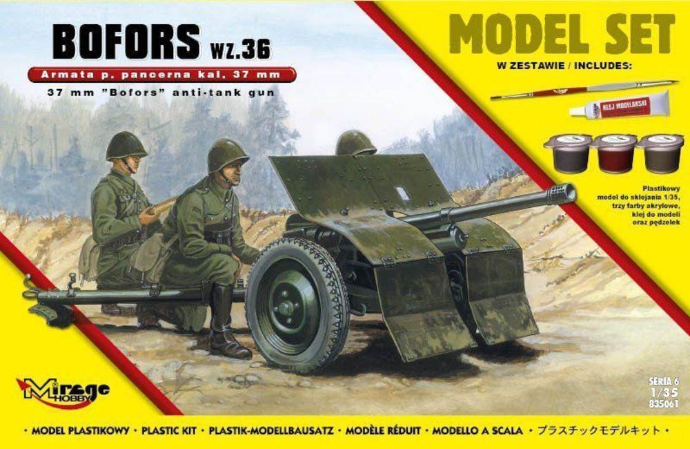 37mm BOFORS wz 36 anti tank gun (ModelSet) von Mirage Hobby