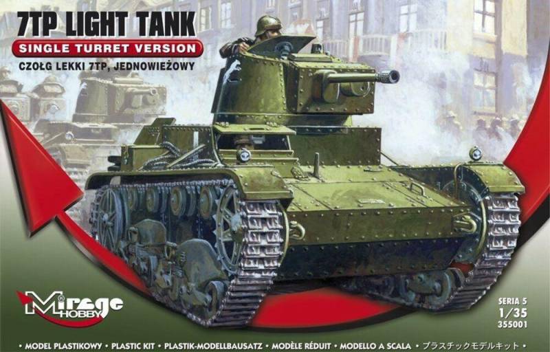 7TP Light Tank Single Turret Version von Mirage Hobby