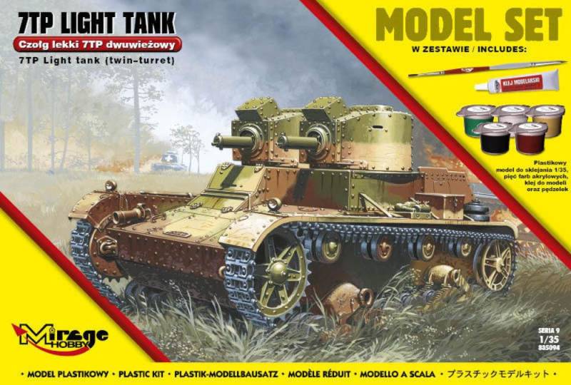 7TP Light Tank Twin Turret (Model Set) von Mirage Hobby