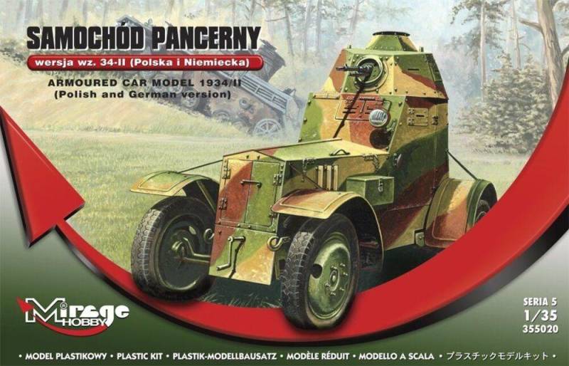 Armoured car model 1934/II polish+german von Mirage Hobby