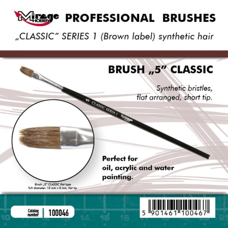 Brush Flat - Classic Series 1 - Size 5 von Mirage Hobby