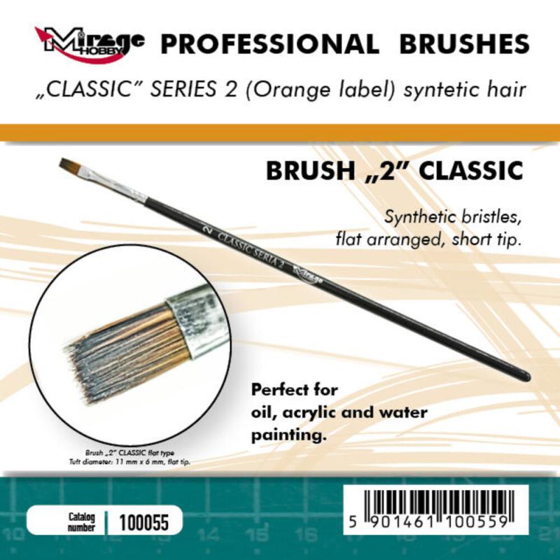 Brush Flat - Classic Series 2 - Size 2 von Mirage Hobby