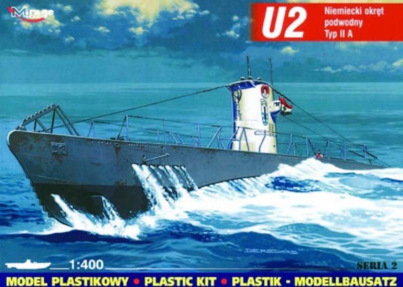 Deutsches U-Boot U 2 Typ IIA von Mirage Hobby