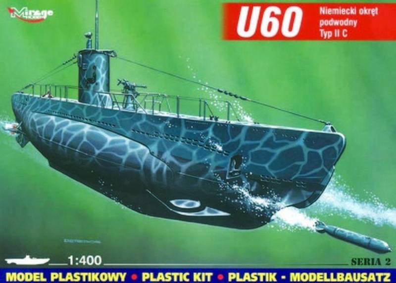 Deutsches U-Boot U 60 Typ II C von Mirage Hobby