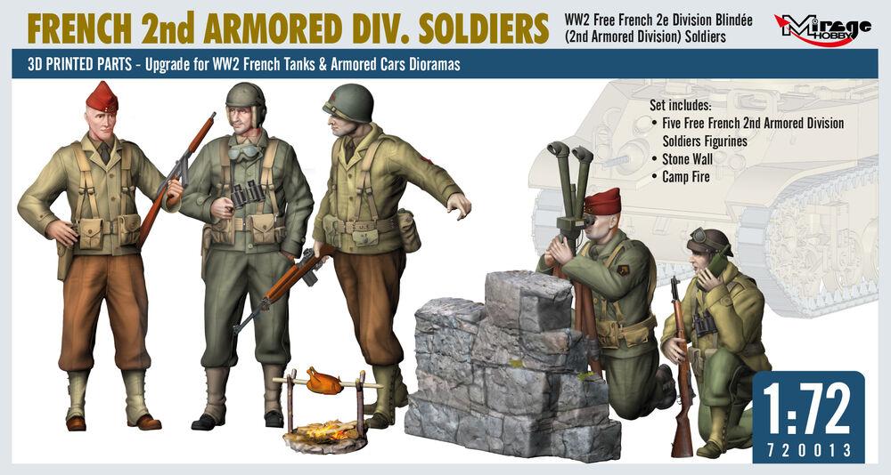 French 2nd Armored Division Soldiers von Mirage Hobby