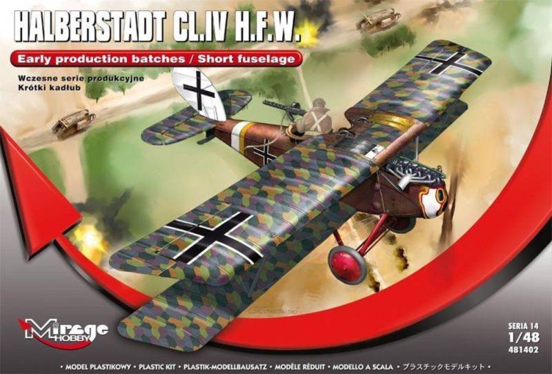 Halberstadt CL.IV H.F.W. - Early production batches / Short fuselage von Mirage Hobby