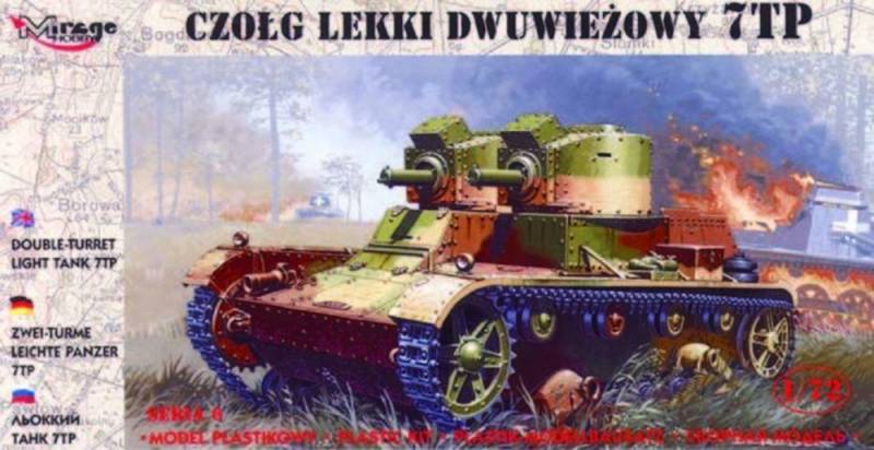 Leichter Panzer 7 TP mit Zwillingsturm von Mirage Hobby