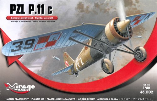 Mirage Hobby 481002 - PZL P.11c mit Bomben, Resin und Fotoätzteilen, Flugzeug von Mirage Hobby