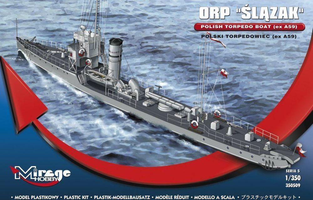 ORP Slazak Polish Torpedo Boat (ex A59) von Mirage Hobby