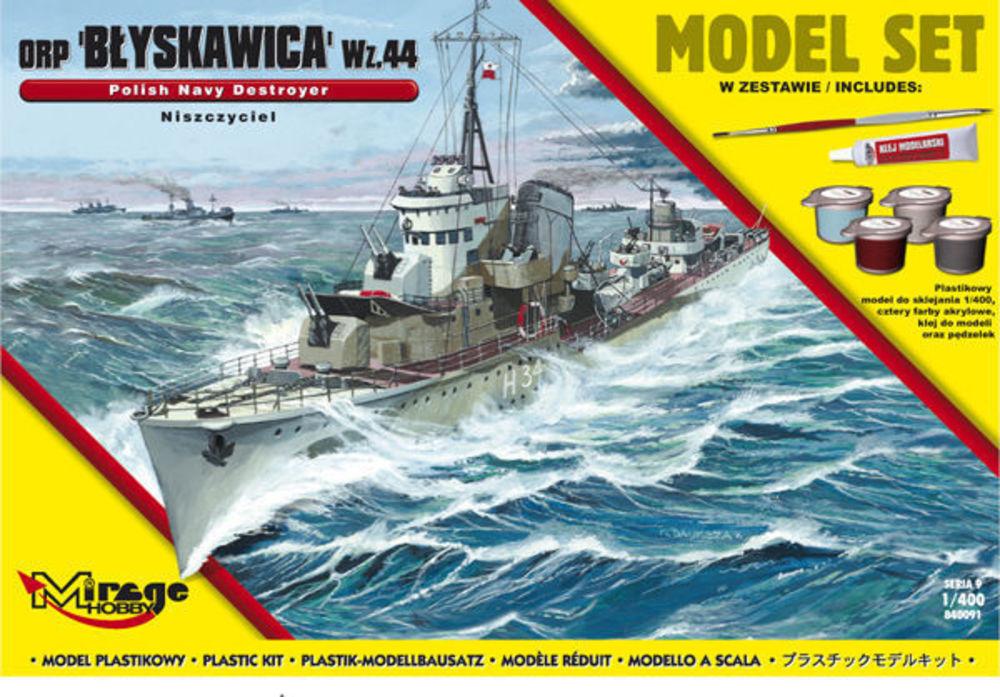 ORPBlyskawica-wz.44 (Polish Destroyer WWII) (Model Set) von Mirage Hobby