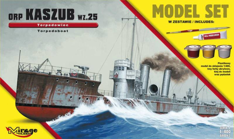 ORPKASZUB-wz.25-TORPEDO Ship (Model Set) von Mirage Hobby