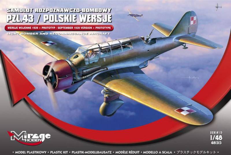 PZL.43 September 1939 VER.+Prototype von Mirage Hobby