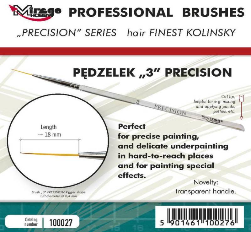 Pinsel - Precision Kolinsky - Size 3 von Mirage Hobby