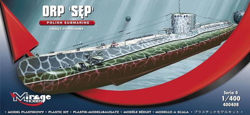 Polnisches U-Boot ORP SEP von Mirage Hobby