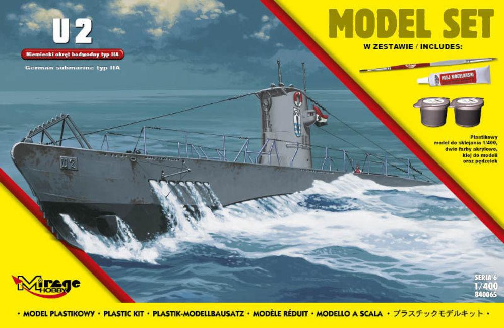 U2 (German Submarine WWII type IIA) (Model Set) von Mirage Hobby