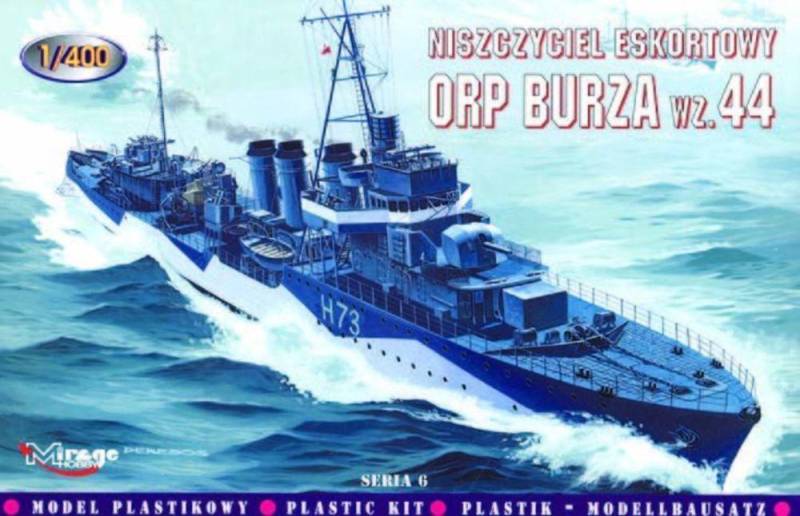 Zerstörer ORP Burza 1944 von Mirage Hobby