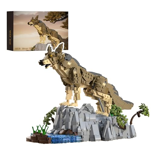 MirthMakers Brauner Wolf Bauset – 1192 Teiliges Wildtier-Bausteinset, realistisch posierbarer Wolf, Deko für Zuhause und Büro, STEM-Lernspielzeug, Erwachsene & Kinder ab 14 Jahren MirthMakers Brauner Wolf Bauset – 1192 Teiliges Wildtier-Bausteinset, realistisch posierbarer Wolf, Deko für Zuhause und Büro, STEM-Lernspielzeug, Erwachsene & Kinder ab 14 Jahren von MirthMakers