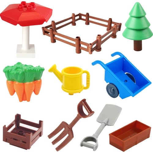 Mirthben Großen Bausteinen Zubehör Set, Erweiterung mit Zäune, Bäume- & Möbeln | Kompatibel mit Allen DUPLO Steinen | Kreatives Bauen ab 3 Jahren Mirthben Großen Bausteinen Zubehör Set, Erweiterung mit Zäune, Bäume- & Möbeln | Kompatibel mit Allen DUPLO Steinen | Kreatives Bauen ab 3 Jahren von Mirthben