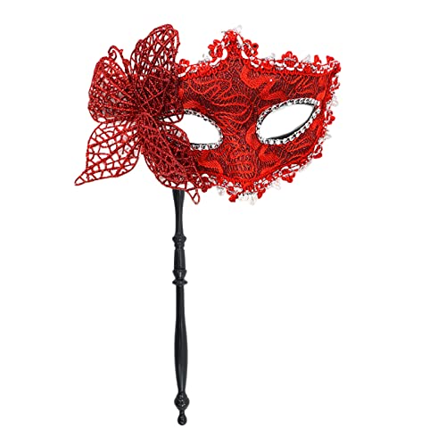 Maskerade für Frauen, halbes Gesicht mit Haltestab, Schmetterling, Karneval, Abend, Halloween von Mirweon