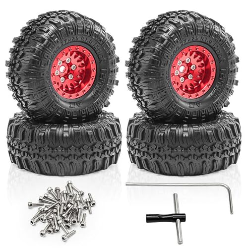 Mirweon Fernbedienung Modell Gummi Autozubehör Beadlock Rad Schlamm Gelände Reifen Set Rad Reifen Abnehmbare Feine Teile Modell Upgrade Teile Mirweon Fernbedienung Modell Gummi Autozubehör Beadlock Rad Schlamm Gelände Reifen Set Rad Reifen Abnehmbare Feine Teile Modell Upgrade Teile von Mirweon