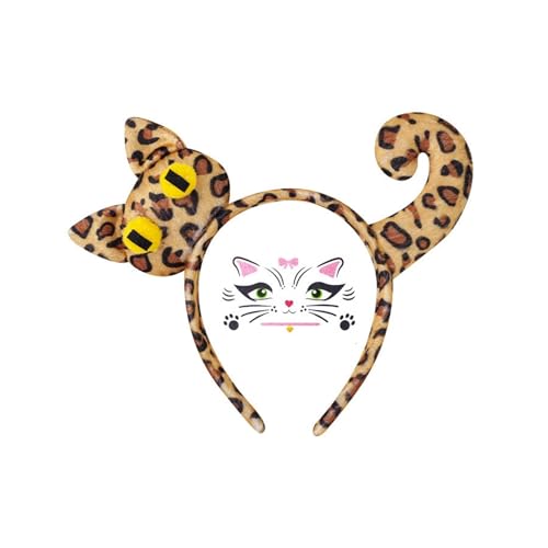 Mirweon Katzenkostüm, Stirnband, Schwanz, Band, Choker, Rock, Gesichtsaufkleber für Damen, Mädchen, Maskerade, Halloween, Cosplay, Zubehör, Katzen-Outfit Mirweon Katzenkostüm, Stirnband, Schwanz, Band, Choker, Rock, Gesichtsaufkleber für Damen, Mädchen, Maskerade, Halloween, Cosplay, Zubehör, Katzen-Outfit von Mirweon