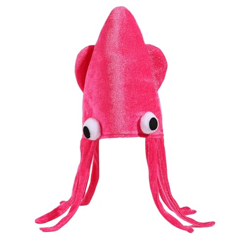 Mirweon Kreativer Tintenfisch-Kopfschmuck für Themenpartys, Musik-Festivals, Feiern, Kopfbedeckung, Hut für Erwachsene, Kostüm-Zubehör, Partyhut Mirweon Kreativer Tintenfisch-Kopfschmuck für Themenpartys, Musik-Festivals, Feiern, Kopfbedeckung, Hut für Erwachsene, Kostüm-Zubehör, Partyhut von Mirweon
