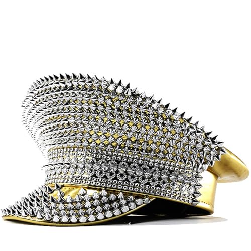 Strass Marine Zylinder Nieten große Krempe für Jugendliche Erwachsene Themenparty tragen Musik Festival Fotoshootings Requisiten Party Wear Strass Marine Zylinder Nieten große Krempe für Jugendliche Erwachsene Themenparty tragen Musik Festival Fotoshootings Requisiten Party Wear von Mirweon