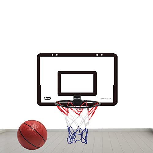 Misaakoeq Basketballkorb, No- -Basketballkorb Für Kinder Und Ständer, Wandmontierter Basketballkorb Mit Einem Basketball Und Einer Pumpe Für Schlafsäle Und Schlafzimmerwände, 40 X 26 X 5 cm von Misaakoeq