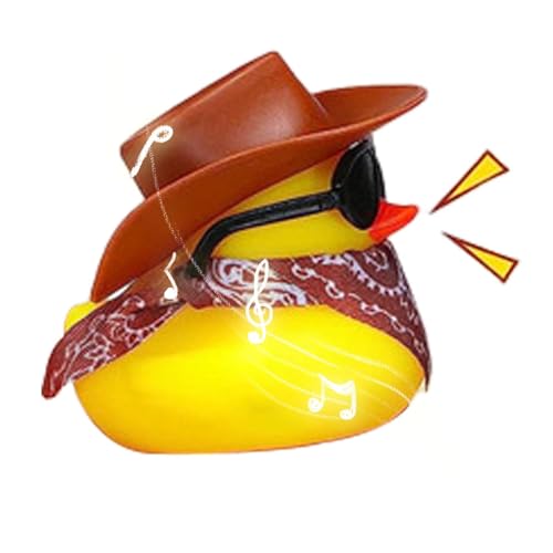 Misaakoeq Cowboy-Ente – Coole Auto-Ente für Armaturenbrett – coole Armaturenbrett-Ornament, Geschenktütenfüller für Partygeschenke, Geburtstage, Badezeit, Kinder-Baby-Duschzubehör Misaakoeq Cowboy-Ente – Coole Auto-Ente für Armaturenbrett – coole Armaturenbrett-Ornament, Geschenktütenfüller für Partygeschenke, Geburtstage, Badezeit, Kinder-Baby-Duschzubehör von Misaakoeq