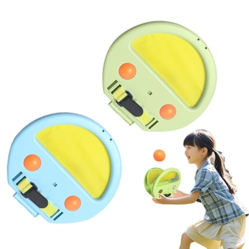 Misaakoeq Fangball-Set, Wurf- und Fangball-Set für Kinder | Spielzeug für Outdoor-Spiele,Toss and Catch Ball Set Beach Pop Pass Catch Ball Spiel mit 4 Bällen für Kinder und Familien von Misaakoeq