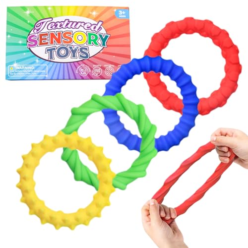 Misaakoeq Fidget Armband Für Kinder | Sensory Spielzeug Fidget Bracelet Für Kids | 4 Stücke Jugendliche Und Erwachsene Begleiter Silikon Armbänder | Für Klassenraum Zuhause Reisen Pendeln Misaakoeq Fidget Armband Für Kinder | Sensory Spielzeug Fidget Bracelet Für Kids | 4 Stücke Jugendliche Und Erwachsene Begleiter Silikon Armbänder | Für Klassenraum Zuhause Reisen Pendeln von Misaakoeq